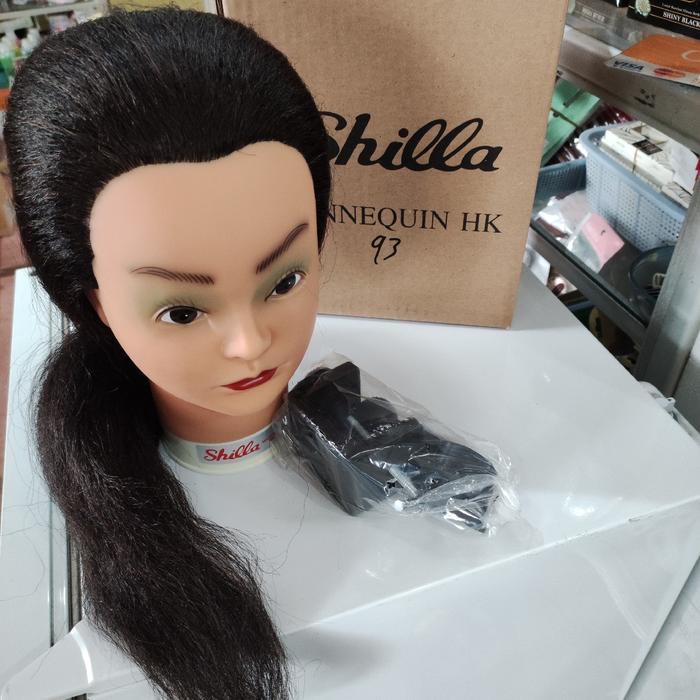 Patung Kepala Manekin Rambut Asli Shilla Hk93 / Hk94