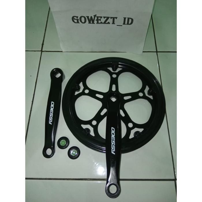 Gear Gir Crank Sepeda Lipat Minion ODESSY 52T Single Chainwheel Hitam *