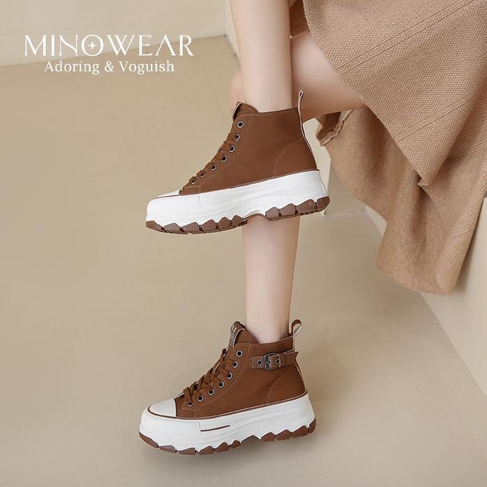 Laviola - Aubree Boots - Sepatu Sneakers Wanita Shoes Boots Khaki