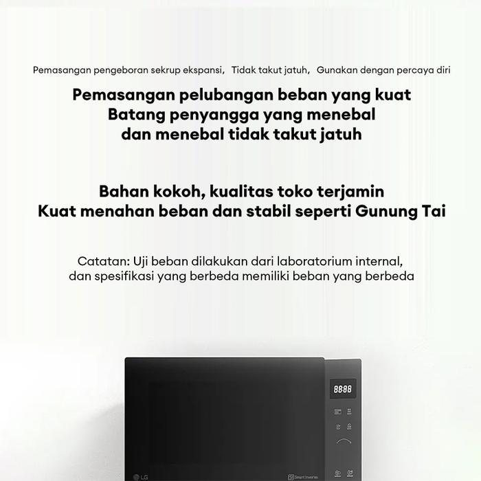 Sus 304 Rak Bumbu Dapur Dinding Stainless Steel Rak Dapur Lipat Dinding Rak Oven Microwave Rak Kamar