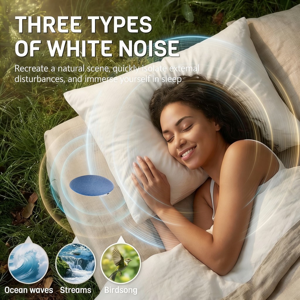 2026 Upgrade: Round Bone Conduction Pillow Speaker, Airwave Conduction Sleep Aid Speaker, Available
