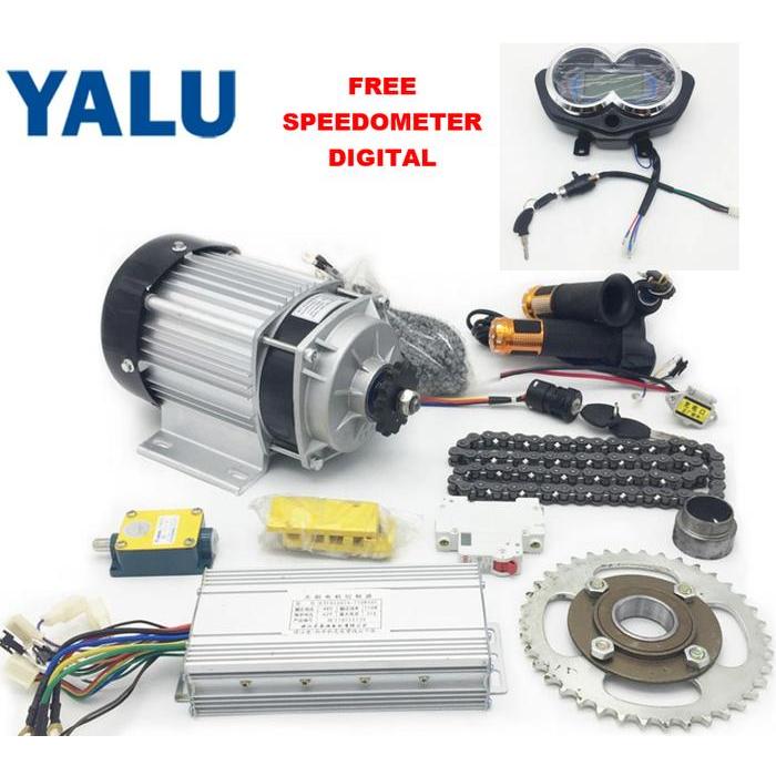 Motor Listrik BLDC 1000W 48V Dinamo 1KW Beban 800kg ATV Gokart Jeep