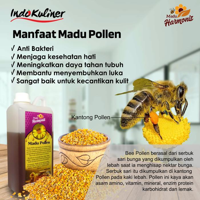 Harmonis Madu Bee Pollen 1Kg 1000Gr Asli By Indokuliner -Gratisongkir