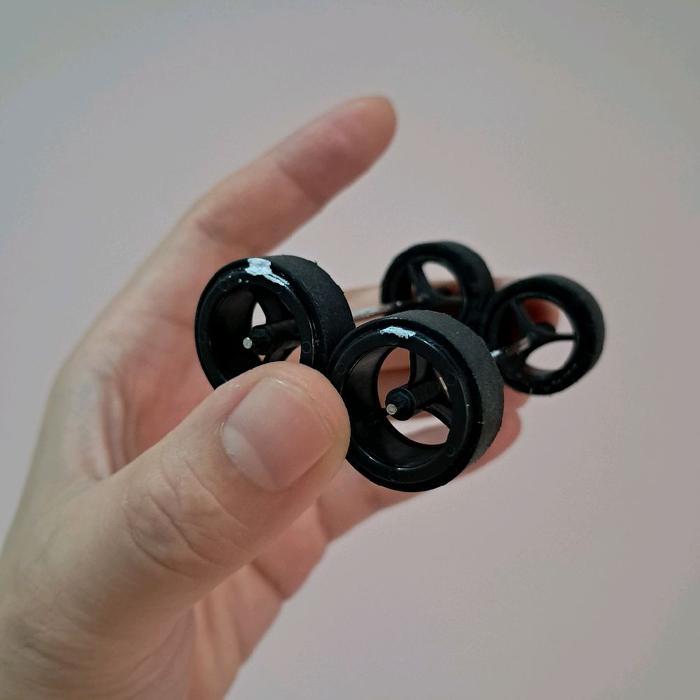 Ban Small Damper Class Velg Carbon - Bubut Balance - Full Tamiya Original