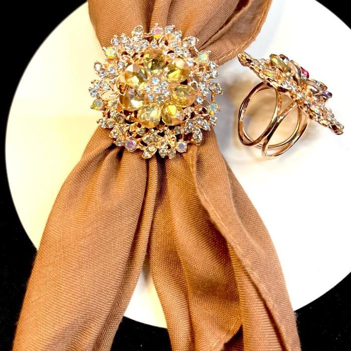 Ring Permata Crystal Ring Hijab Ring Bros Imfort Premium Bros Krudung Bros Cantik Elegan Pin Bros