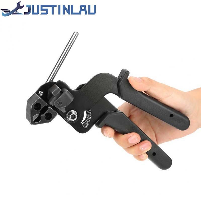 Stainless Cable Tie Strap Cutting Hand Tool Gun Cutter Tension Automatic Zip Tie Gun Lightweight Dur