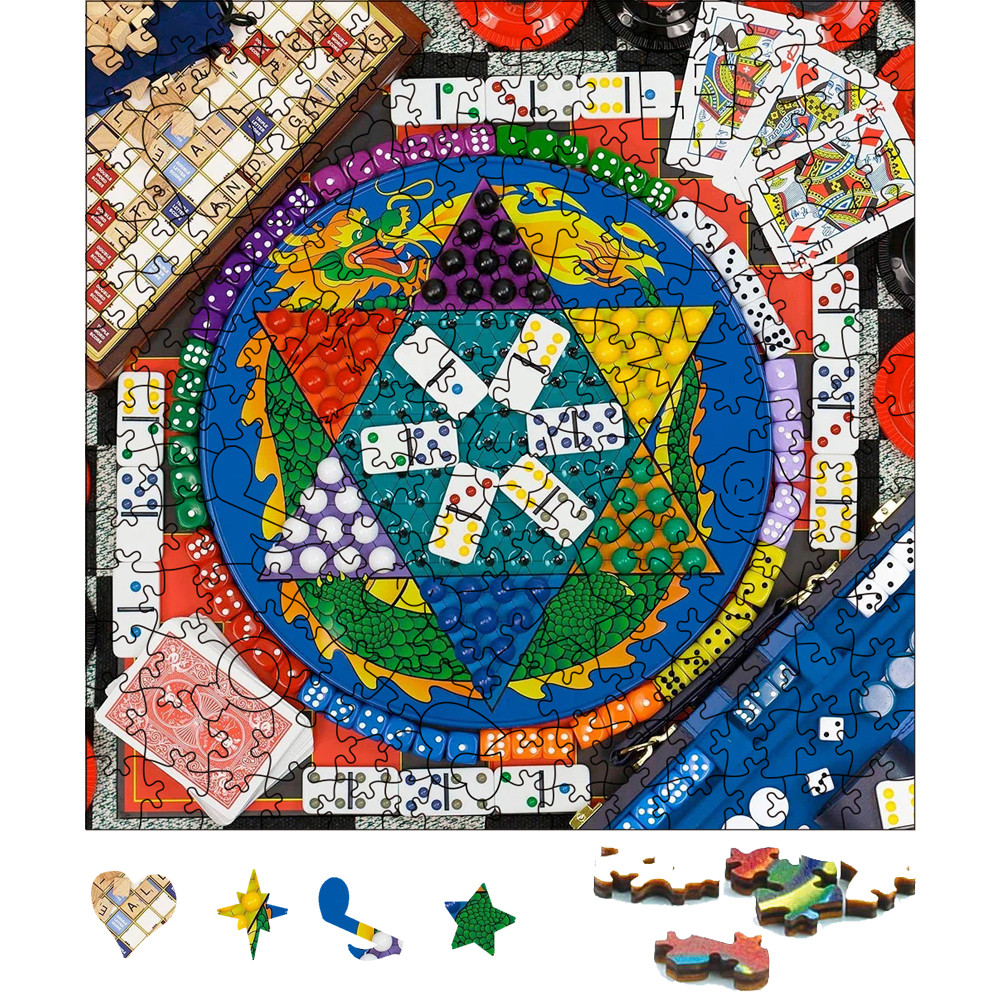 Mainan Puzzle Jigsaw kayu permainan pesta 3D untuk dewasa Puzzle kayu