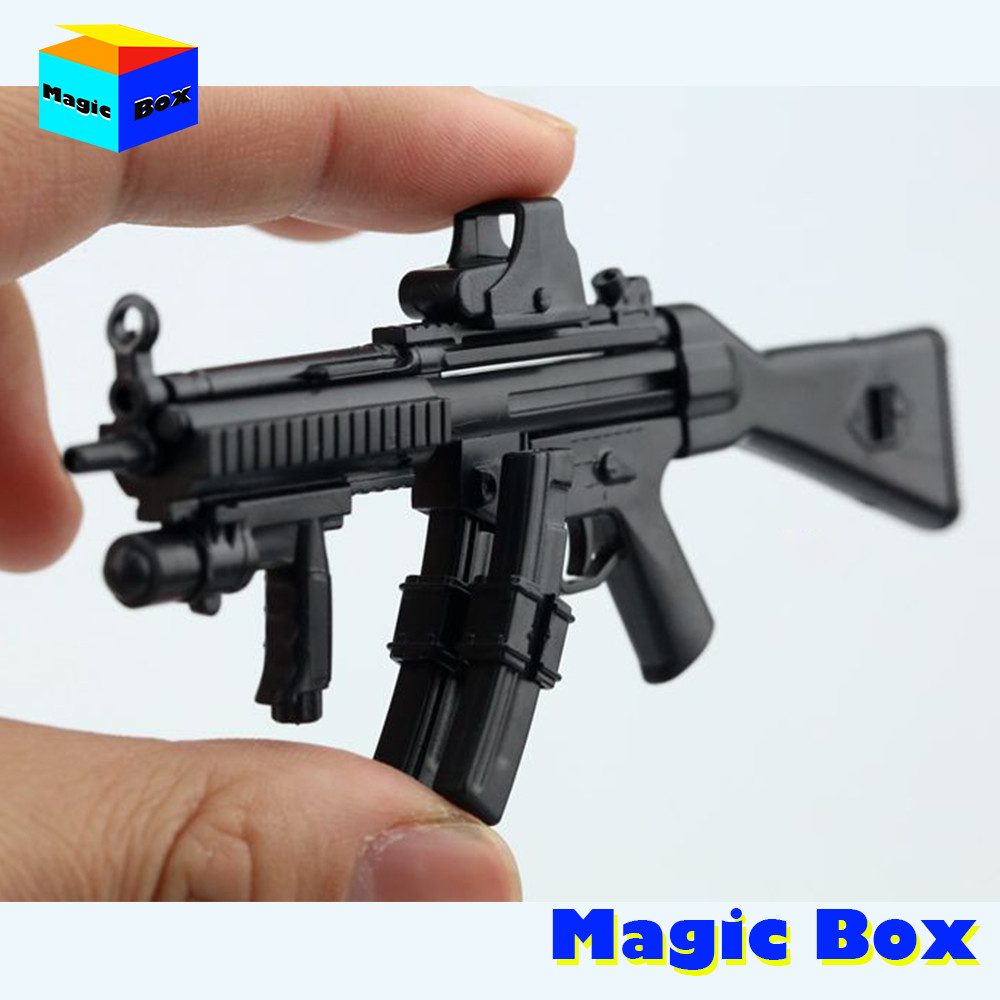 1/6 MP5 MP5SD5 Submachine Gun Model Two Cartridge Clip Soldier