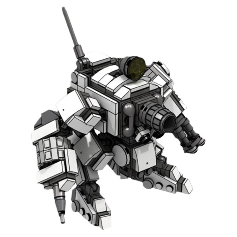 Moc Set Mecha Fighting Warfare Soldier Robots Model Assembly Small