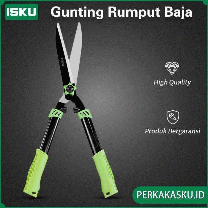 Best Seller Isku Gunting Rumput Baja Gunting Pemotong Pohon Tanaman Taman Kebun