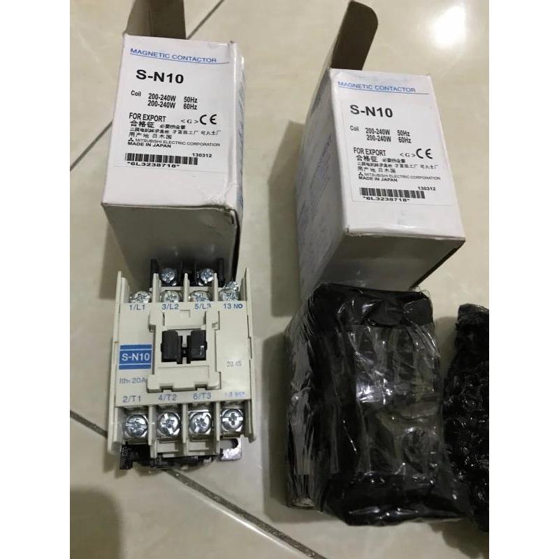 KONTAKTOR MITSUBISHI S-N10 SN10 SN-10 CONTACTOR MITSUBISHI SN 10