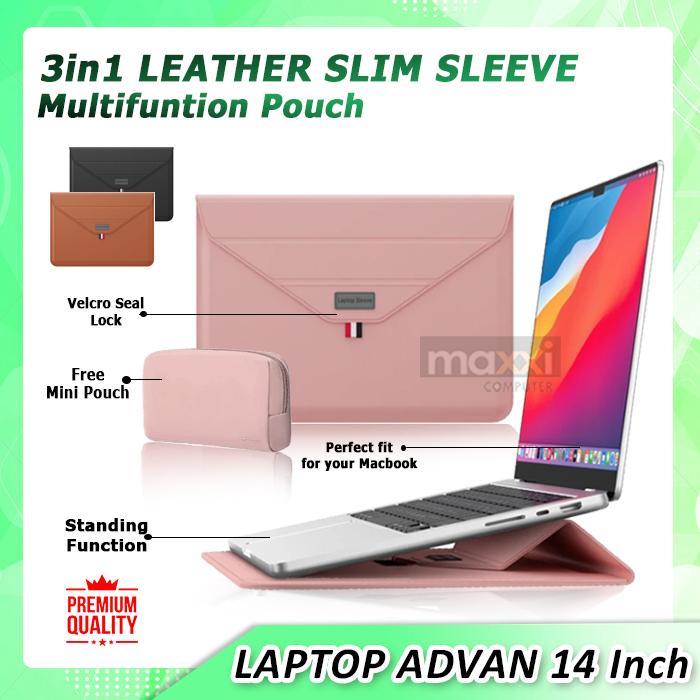 Sleeve Stand Laptop Advan Soulmate Workplus i5 14 Inch Sarung Tas Case