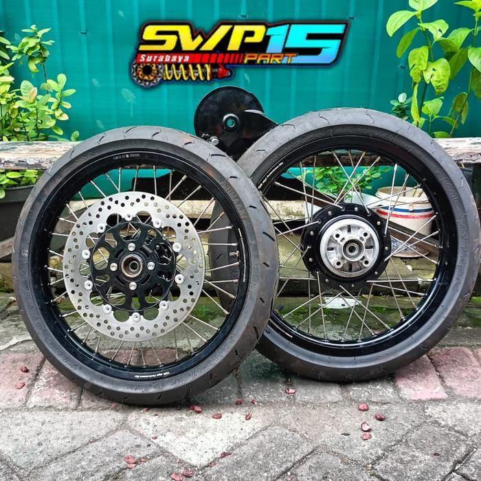 Paket Velg TDR Racing Set Tromol King PNP Honda Yamaha Suzuki MP GL CB