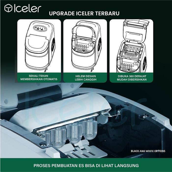 Mesin Es Iceler Ice Maker 15Kg/Hari 6 Menit Es Jadi Bullet Ice Maker