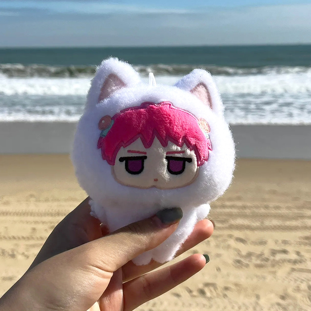 Anime The Disastrous Life of Saiki K Saiki Kusuo Cosplay Kaychain Cute Plush Cotton Doll Backpack