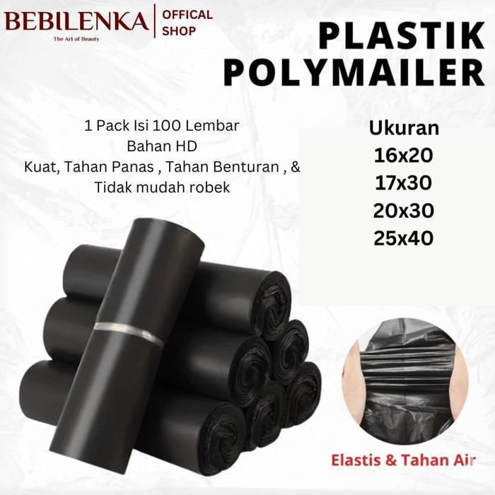 Kantong Plastik Polymailer Packing Online shop Plastik POLYMAIRE / Plastik Packing hitam / Amplop