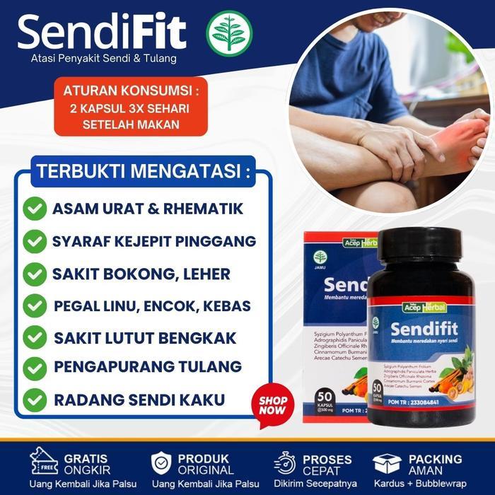 Terlaris Sendifit Asli Obat Asam Urat Dan Rematik (100% Garansi Resmi), Sendifit Asli Original Sudah