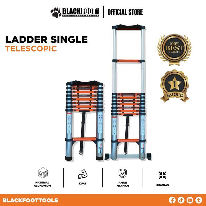 BLACKFOOT - TANGGA ALUMINIUM SINGLE TELESCOPIC/TELESCOPIC LADDER MURAH