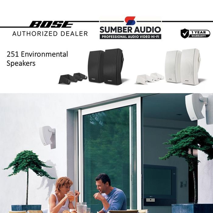 Bose 251 Environmental In Ceiling Outdoor Stereo Sound Speakers System, Bose Wall Speaker Bose