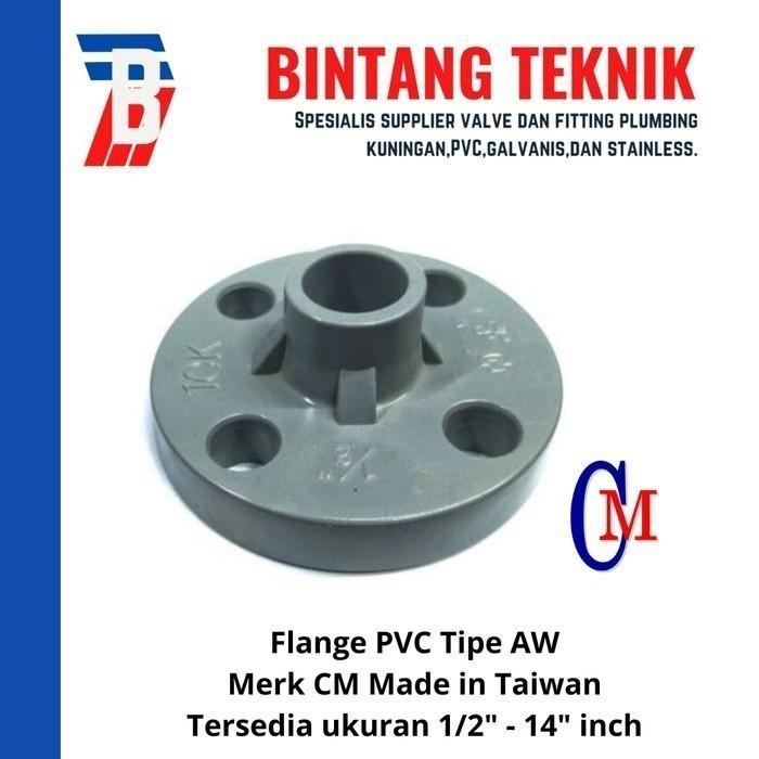 Flange 12" inch PVC AW Merk CM Taiwan