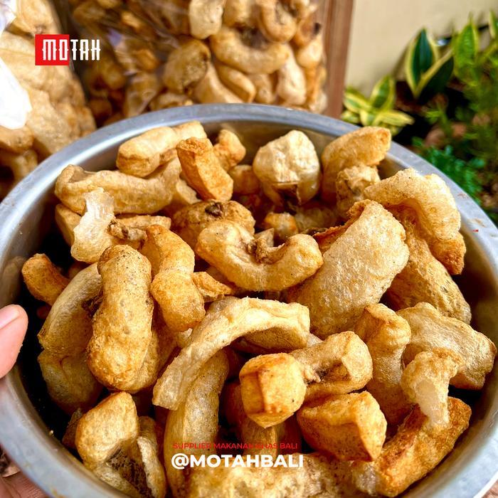Cemilan Kerupuk Babi Khas Bali / Kulit Rambak Babi / Kulit Babi Crispy / Kerupuk Babi Goreng /