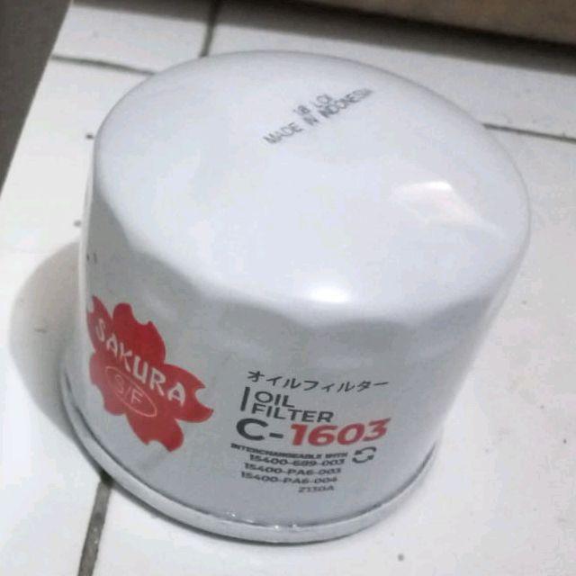 Sakura Filter Oli Honda Civic Wonder C-1603 Oil Filter Berkualitas Tinggi untuk Performa Mesin