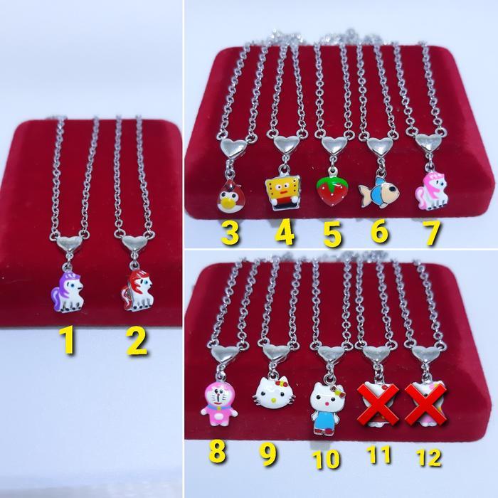 Kalung anak karakter perak silver 925 kalung asli perak