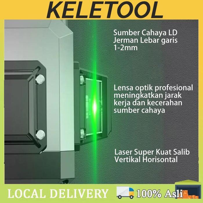 laser level 4d 16 line Laser auto level Water pas laser laser bangunan Laser keramik alat ukur laser