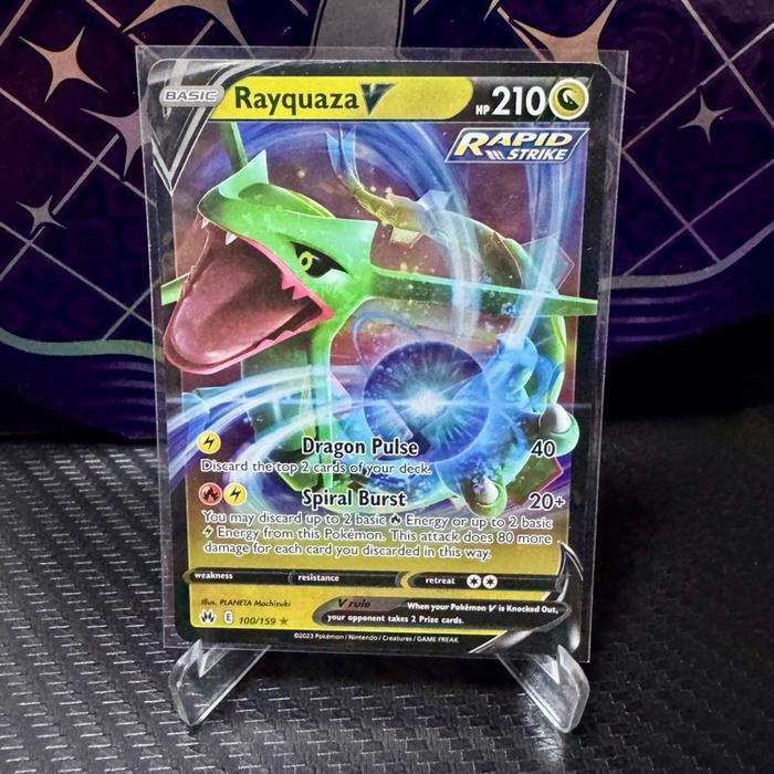 Rayquaza V 100/159 Crown Zenith - Kartu Pokemon TCG English