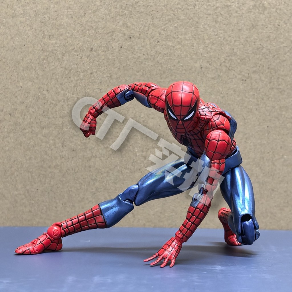 New CT Toys Spiderman Figure Mafex 075 The Anazing Spider-Man Comic Ver Mafex 185 Action Figure