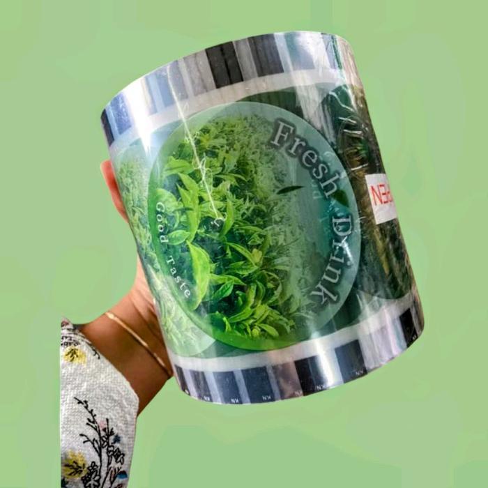 2000 Cup Daun Teh Lid Cup Sealer ; Plastik Seal Cup Motif Daun Teh Isi 2000 Cup #Gratisongkir