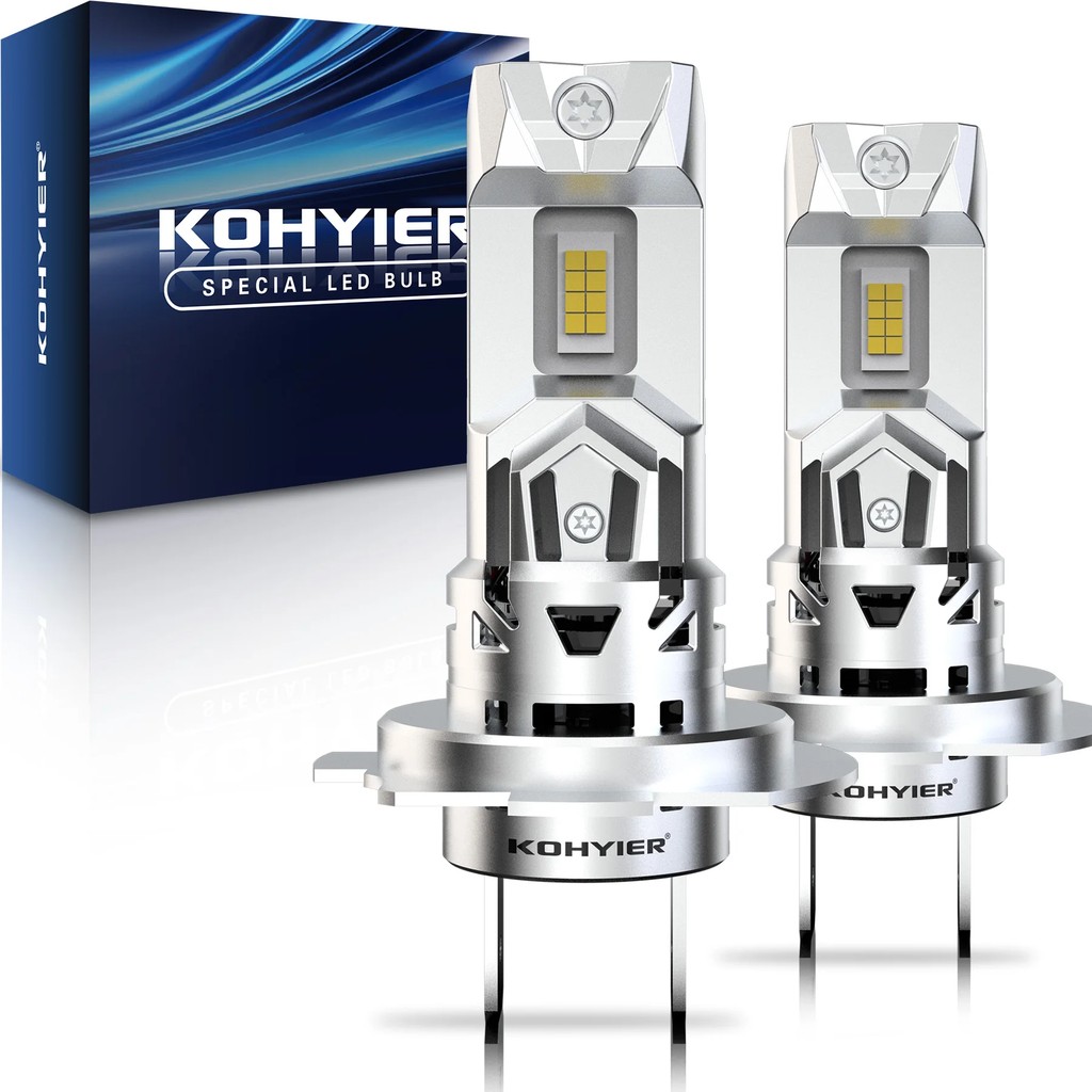 2Pcs H7 Slim LED Car Headlight Bulb 6500K 100W 20000Lm Wireless GC-7535 Chips Headlamp For Peugeot