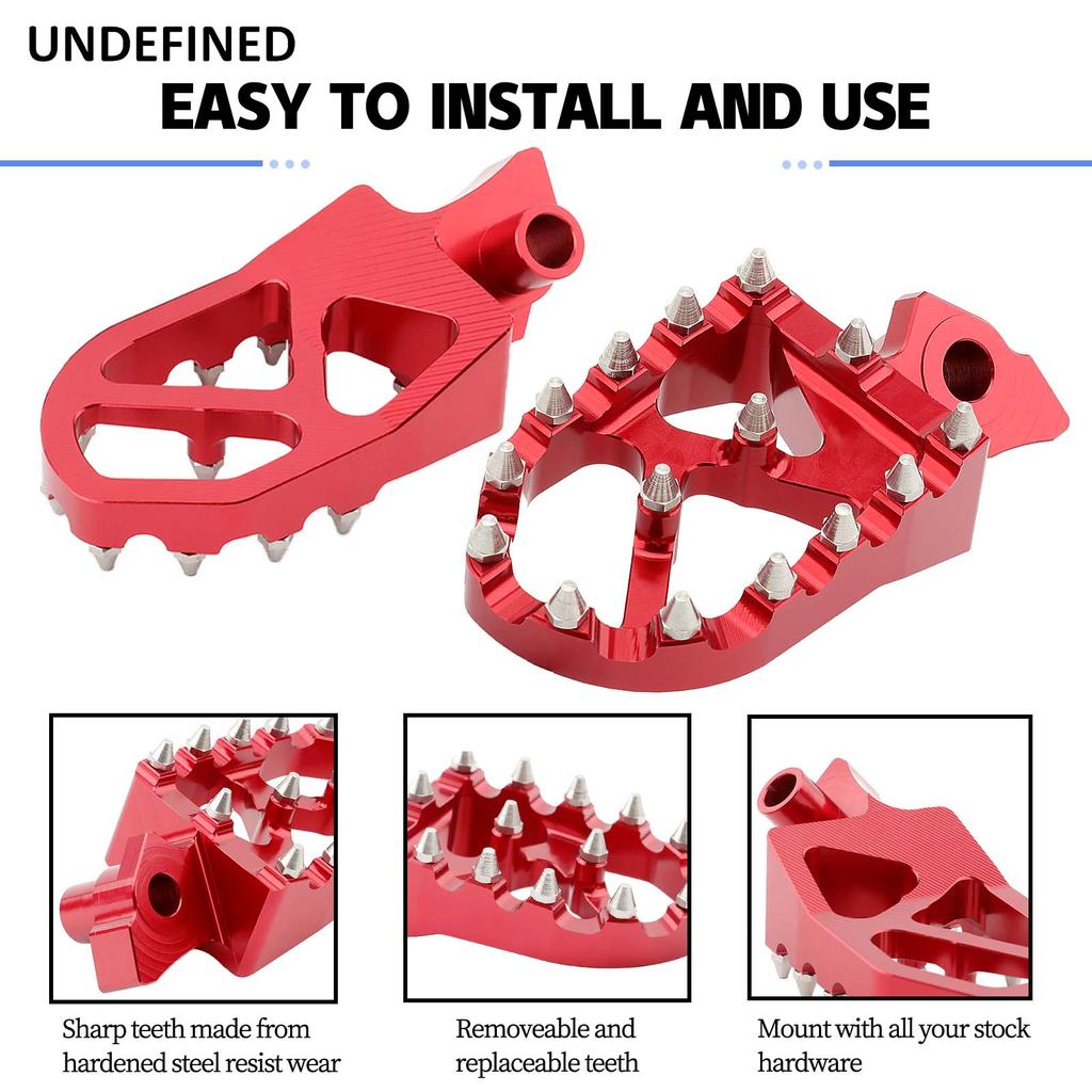 Motorcycle Motocross Foot Pegs Footrests For Honda Cr 125 250 500 Cr125 Cr250 Cr500 Cr125R Cr250R