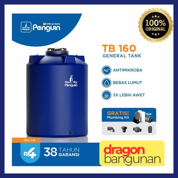 Tangki Air Penguin TB 160 / Toren Air Penguin 1550 Liter / Tandon Air - Biru