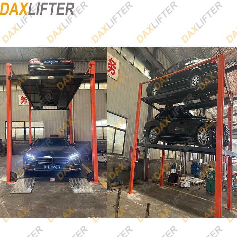 High Precision Hydraulic Car JackLiftFour Post3LevelCarLiftPortable ElevatorLift