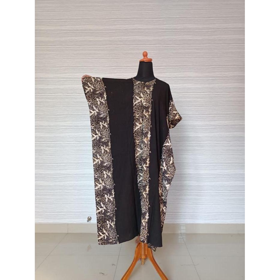 CUCI GUDANG DASTER LOWO BELLA LD 150 PB 120 batik busui pekalongan rayon tebal panjang Hitam Tidur