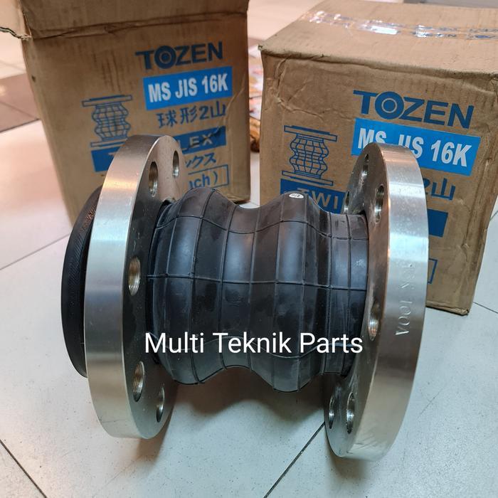 Flexible Rubber Joint Twinflex Jis 16k Tozen 1 1/2" inch DN40