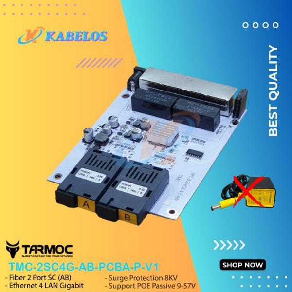 Tarmoc Tmc-2Sc4G-Ab-Pcba-P-V1 Media Converter 2 Fo 4 Lan Gigabit Poe