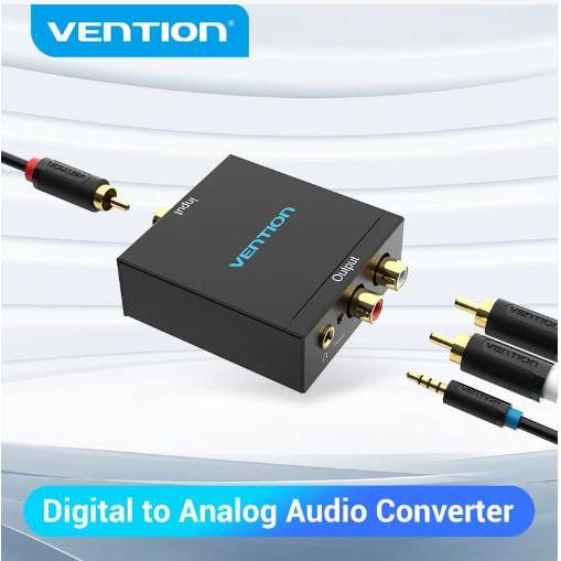 Vention Coaxial Digital Audio Optical To Analog Aux Audio 3.5Mm Rca Redy Stok