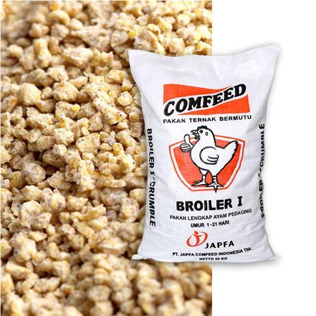 PAKAN AYAM PEDAGING BR1/BROILER 1 JAPFA COMFEED 1kg Pakan Awal STARTER untuk Umur 1-21 Hari