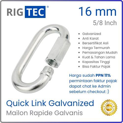 Quick Link / Mailon Rapide 5/8 Inch 16 mm Galvanized RIGTEC