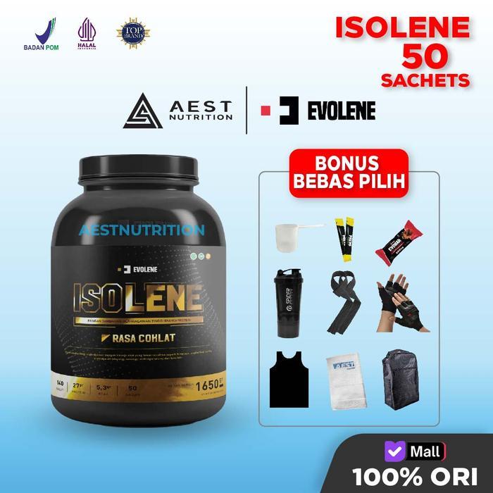 Evolene Isolene 50 Sachet Susu Whey Isolate Protein