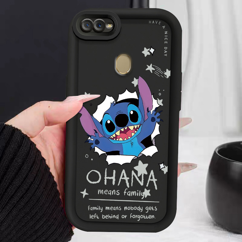 Casing Hp untuk OPPO A7 A5s A12 A12s A11K Case Blue Interstellar Monster Kasing silikon Cesing  Soft