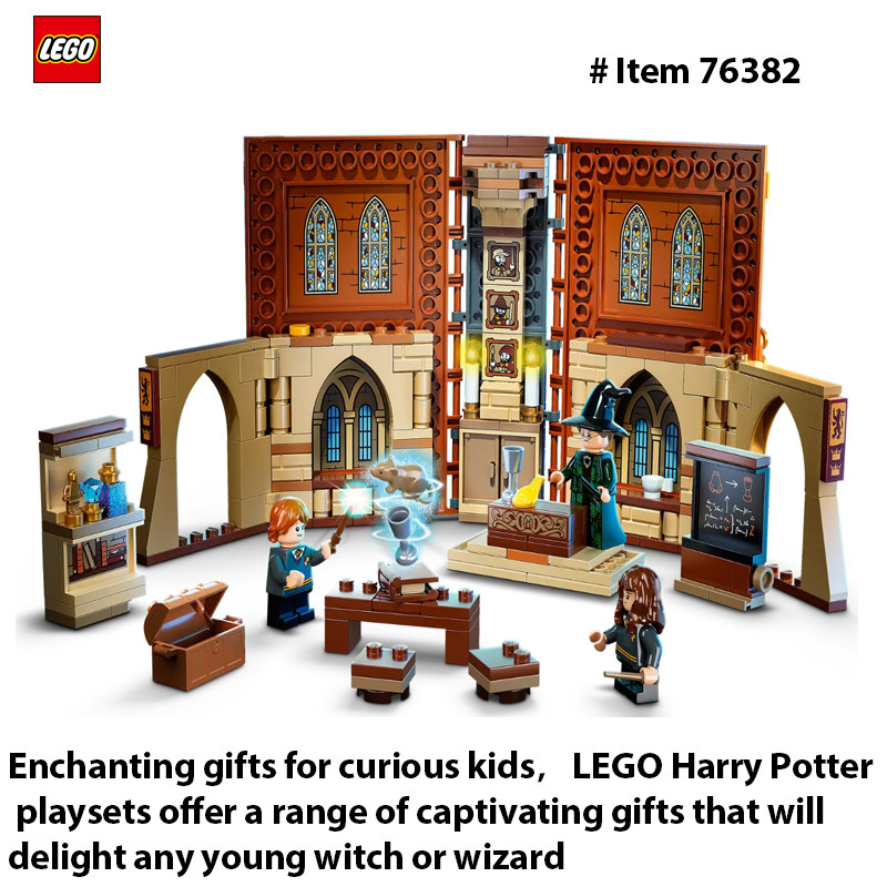 LEGO 76382 Harry Potter Hogwarts Moment :Transfiguration Class Building Set, Collectible Book Toy,
