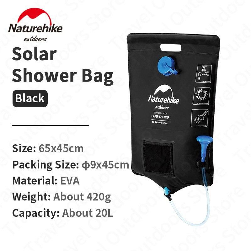 CAMPING SOLAR SHOWER BAG NATUREHIKE NH21SJ032 [E2]