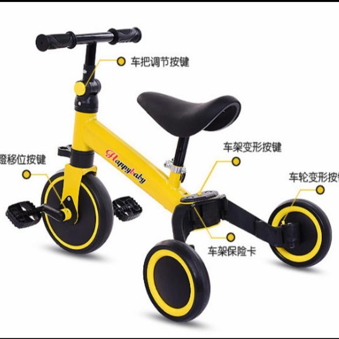 Pacific - Sepeda Keseimbangan Anak Roda 3 Balance Bike Tricycle