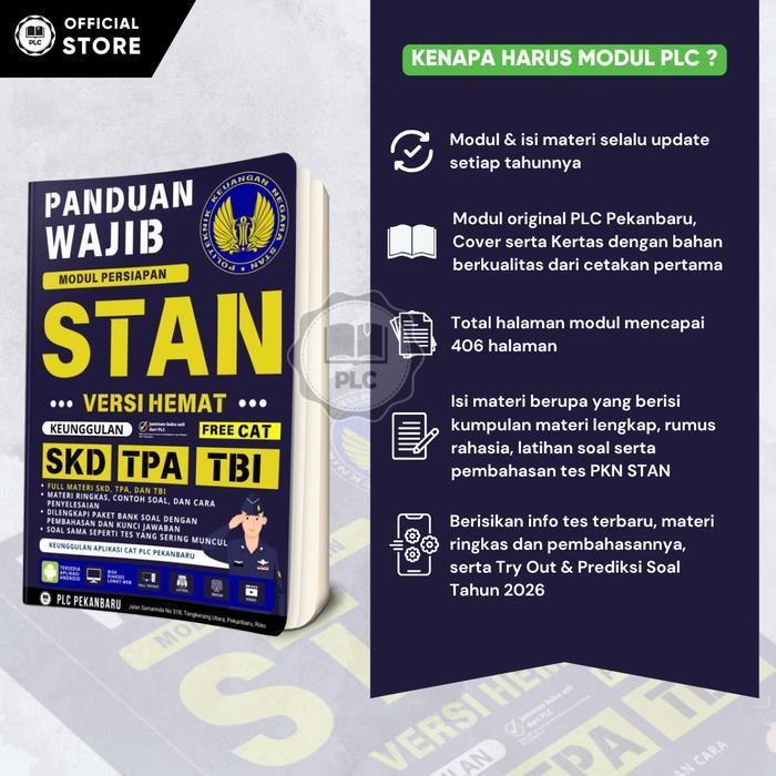 Plc Buku Spmb Stan 2026 Panduan Resmi Sukses Spmb Pkn Stan Versi Hemat Materi & Bank Soal Modul Tes