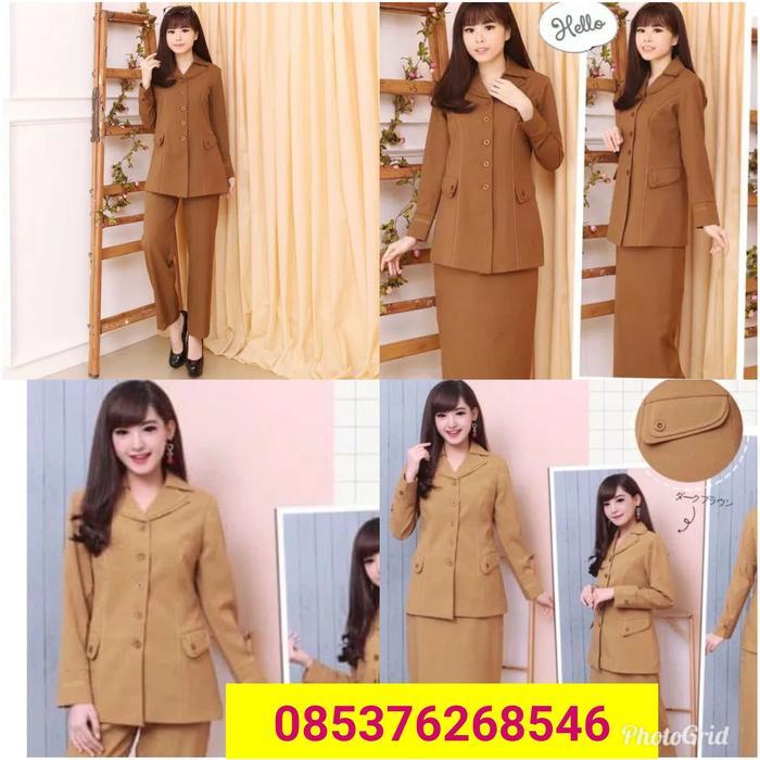 Setelan blazer pns pemda pns wanita