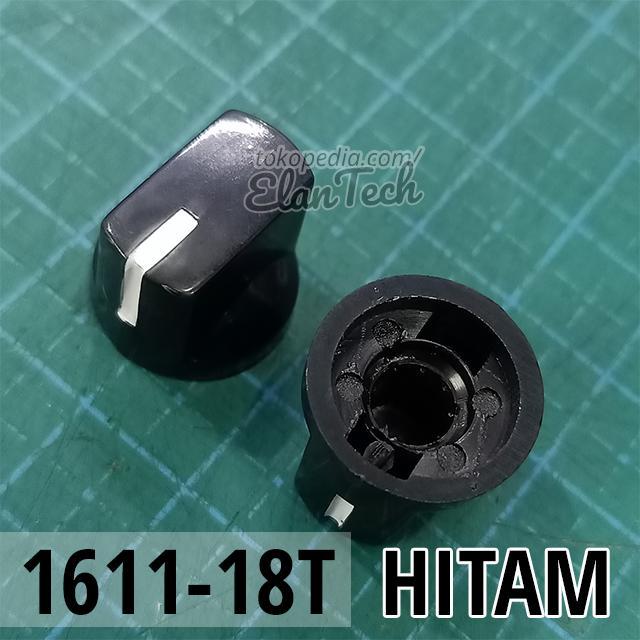 New Knob Potensio 1611 Hitam mini 1510 versi kecil DIY Efek Pedal Elantech