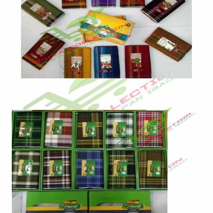 Sarung Atlas Favorit Dewasa / Sarung Tenun Atlas Favorit Motif Kotak